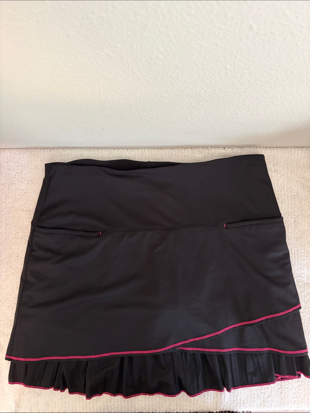 XL Lucky in Love Skort. Multi-tiered. Perfect for tennis, pickleball, swim.